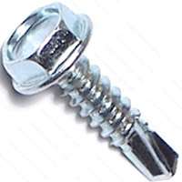 10279 Hex Washer Self-drilling Screws, 10 By .75 In.
