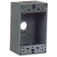 Cooper Wiring 1113-sp .5 In. 1-gang Aluminum Weatherproof Outlet Box