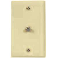 Cooper Wiring 1172v Coaxial Jack With Wall Plate - Ivory