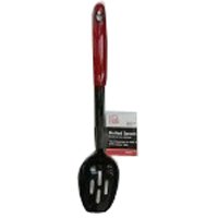 12131 Nylon Slotted Spoon Red Handle