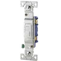 Cooper Wiring 1301-7w Devices Toggle Lighted Switches, White
