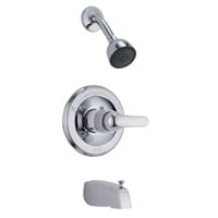 1343 Classic Chrome Single Handle Tub And Shower Faucet