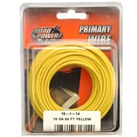 18-1-14 18 Gauge Prime Wire Yellow, 33 Ft.