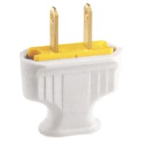 Cooper Wiring 1912w-box Cooper Wiring Plug Flat Handle Thermo Straight White