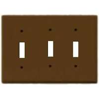 Cooper Wiring 2141b-box 3 - Gang Standard Switch Plate, Brown