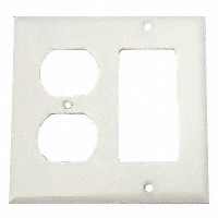 Cooper Wiring 2157w-box 2 - Gang Combo Decorator Plate, White