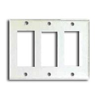Cooper Wiring 2163w-box 3-gang Standard Rocker Plate - White