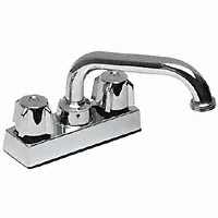 B & K Industries 225-503 Laundry Tray Faucet 2 Handle - 4 In., Chrome