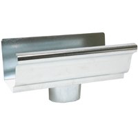 29010 K-style Gutter End Piece & Outlet - 5 In.