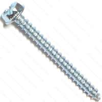 Midwest Fastener 2941 10 X 2 In. Tap Slotted Hex Zinc Screw