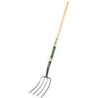 33282 Fork 4-tine Wood Handle
