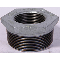 35-1-2x3-8g Malleable Hex Pipe Bushing Galvanized - .5 X .38 In.