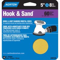 49158 5 In. Hook & Sand Paper 8 Hole 60 Grit