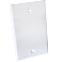 Weatherproof 5173-6 White Single Gang Blank Switch Plate Cover