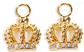 Ase098 Crown Earring Charms
