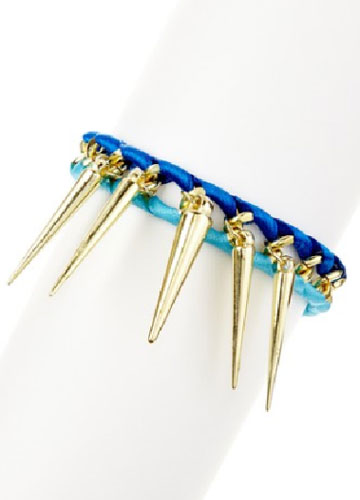 Blue Spike Bracelet
