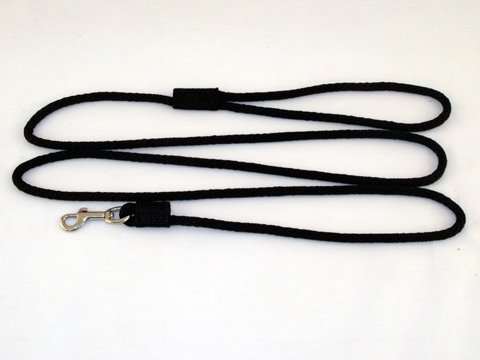 P10406black Small Dog Snap Leash 0.25 In. Diameter By 6 Ft. - Black