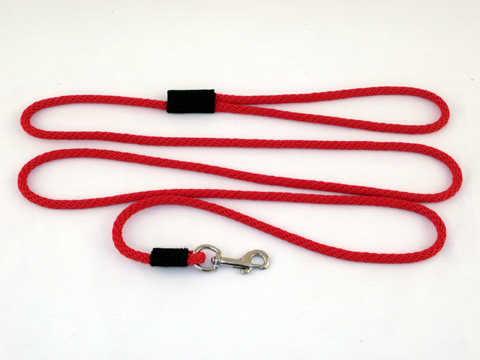 P10406red Small Dog Snap Leash 0.25 In. Diameter By 6 Ft. - Red