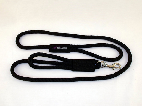 Pss10606black 2 Handled Sidewalk Safety Dog Snap Leash 0.37 In. Diameter By 6 Ft. - Black