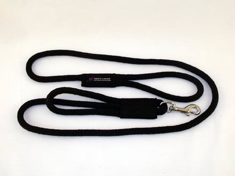 Pss11006black 2 Handled Sidewalk Safety Dog Snap Leash 0.62 In. Diameter By 6 Ft. - Black
