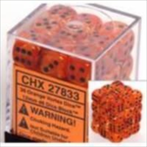 Manufacturing 27889 12 mm Phantom Teal With Gold Numbering D6 Dice Set Of 36