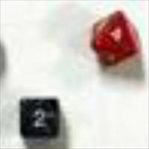 Koplow 2984 Pearl Polyhedral Red With White Dice Set 7