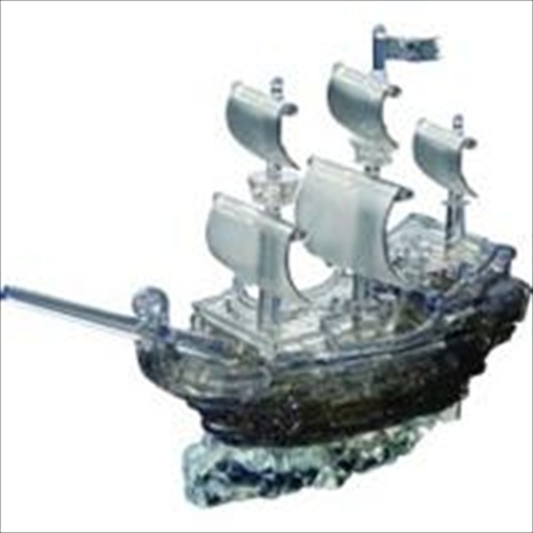 University Games 30958 Deluxe 3d Crystal Puzzle - Pirate Ship Black