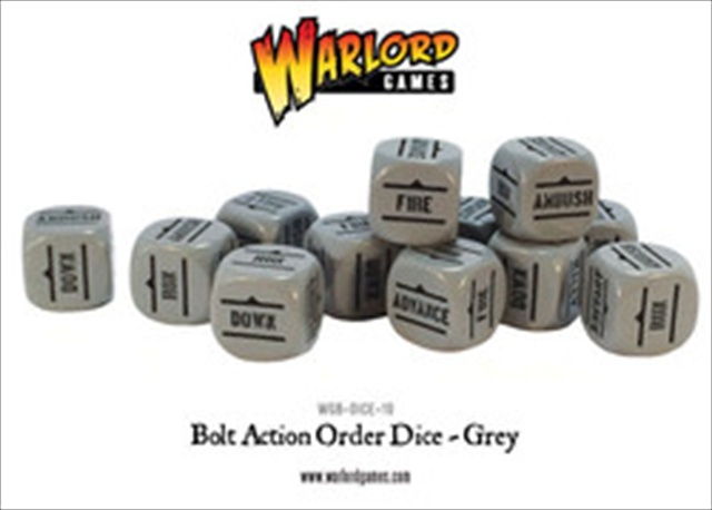 Dice10 Bolt Action - Orders Dice - Grey