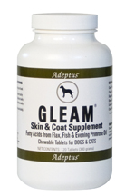 Adeptus Solid Wood Nutrition 20203 Gleam For Pets 6.6 Oz. 60 Tablets