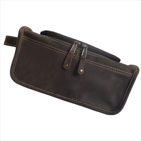 Cs449-44 Taylor Falls Leather Toiletry Bag, Distressed Brown