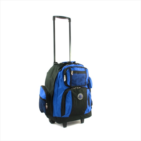 738131-blu Roll-away Deluxe Rolling Backpack, Royal Blue