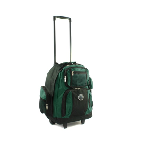 738131-grn Roll-away Deluxe Rolling Backpack, Green