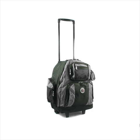 738131-gry Roll-away Deluxe Rolling Backpack, Gray