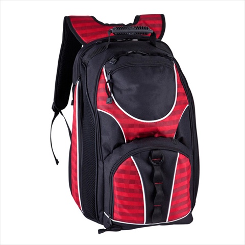 G8363-red 17 In. Checkpoint Friendly Laptop Backpack, Red