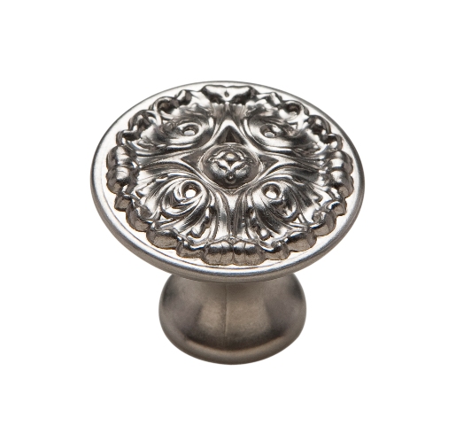 C5073 Vintage American Knob 1.12 In. Diameter French Gothic Muted Nickel