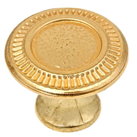 C5119 Vintage American Knob 1.12 In. Diameter Pinwheel Gold