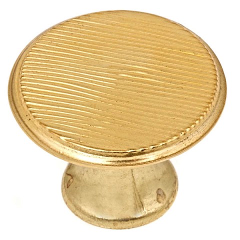 C5152 Vintage American Knob 1.12 In. Diameter Broke Lined Livery Gold