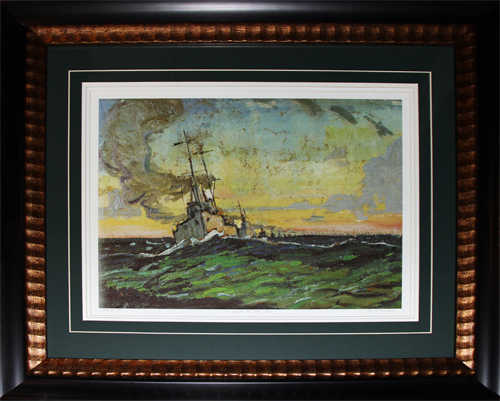 Mine Sweeper At Sea - 1917 Canada Art Frame