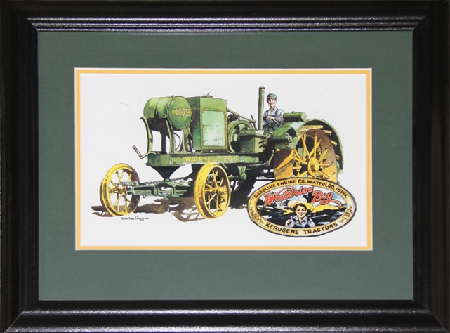 Tractor Trailer Waterloo Boy Artist Print Frame