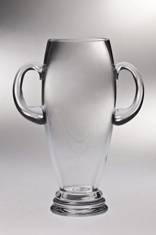 T-740-10 Classic Clear 10 In. High Quality Glass Vase Trophy With Handle