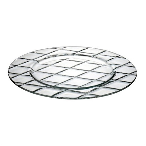 E64687-us Concerto 12.6 In. High Quality Glass Charger Plate- Case Of 2