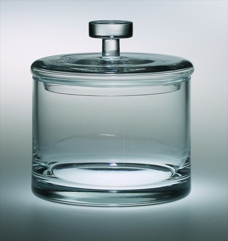 T-201 Classic Clear 6 In. High Quality Glass Cookie Jar