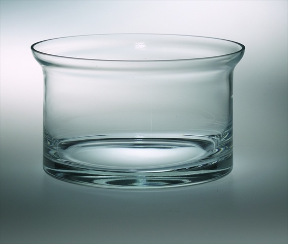 T-506 Classic Clear 10 In. High Quality Glass Flair Salad Bowl