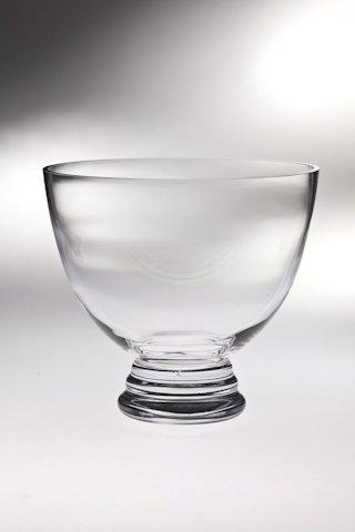 Classic Clear 10.5 In. High Quality Glass Footed Bowl