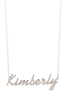 Gigi And Leela Sp328 Sterling Silver Necklace - Kimberly Nameplate