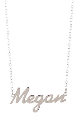 Gigi And Leela Sp328 Sterling Silver Necklace - Megan Nameplate