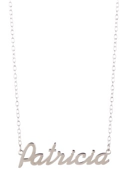 Gigi And Leela Sp328 Sterling Silver Necklace - Patricia Nameplate