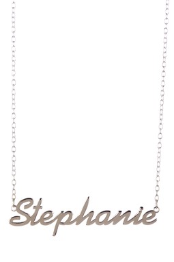 Gigi And Leela Sp328 Sterling Silver Necklace - Stephanie Nameplate