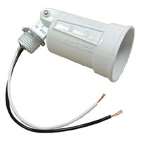 Weatherproof 5606-1 Lamp Holder 100 Watt Par-38, White