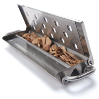60190 Smoker Box With Slider Lid, Stainless Steel